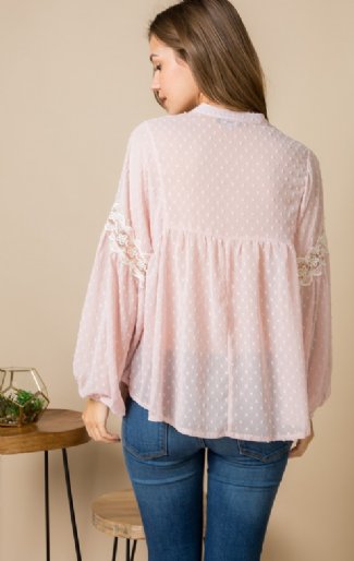 Women's Made Me Blush Blouse<BR>Now in Stock
