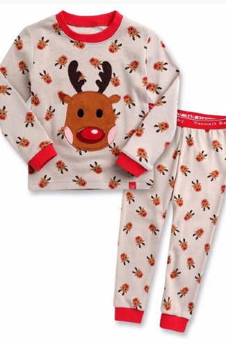Children's Reindeer Christmas Pajamas<BR>12 Months to 2 Years ONLY