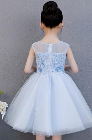 Girls Blue Butterfly Dress Preorder<br>12 Months to 14 years