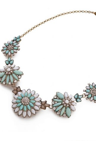 Boho Jewels Minty Crystals Necklace Preorder