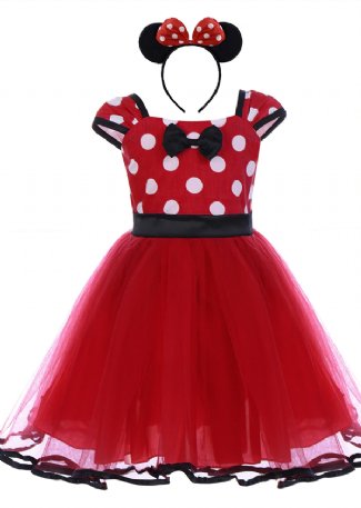 Minnie Mouse Tulle Dress & Headband Preorder<br>Available Pink or Red