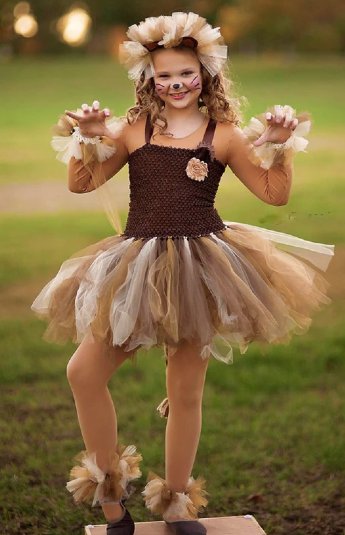 Girls Lion Tutu Dress Costume Preorder<br>1 to 12 Years