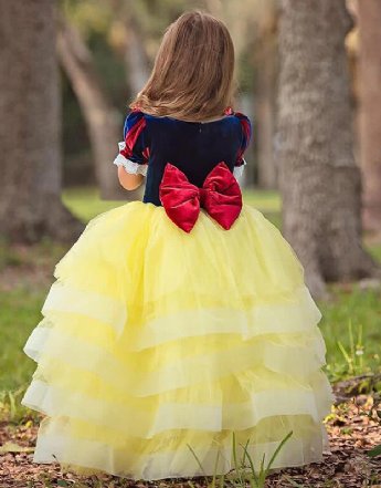 Snow White Tiered Gown Costume Preorder<br>4 to 12 years
