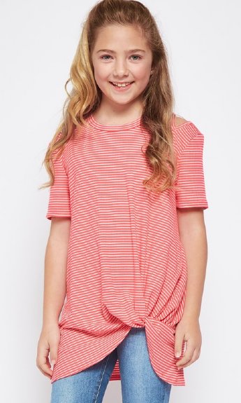 Tween Knot Tunic Top <br>5/6 Years ONLY