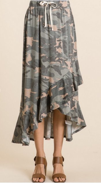 Women's Casual Camo Skirt Preorder