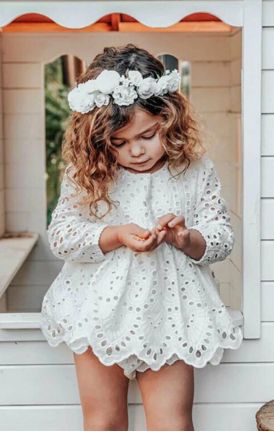 Baby Eyelet Dress & Short Set Preorder<br>3 to 24 Months