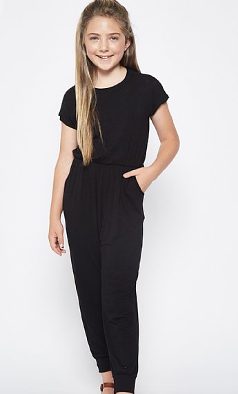 Girls Black Romper Preorder<br>5 to 14 Years