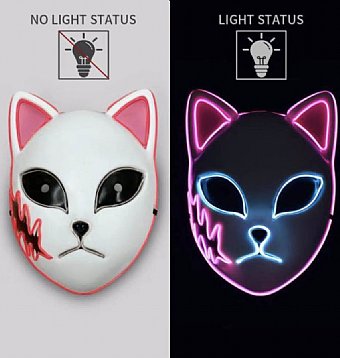 LED Demon Slayer Mask<br>Available in 3 colors