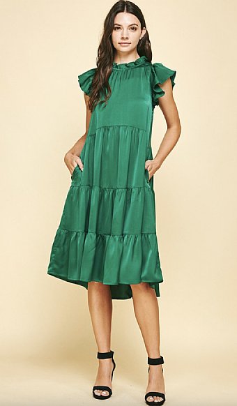 Women's Collette Emerald Holiday Dress Preorder