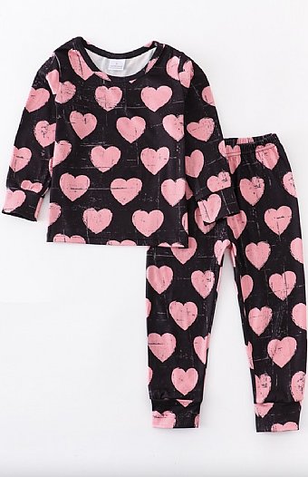 Girls Heart Lounge Set Preorder<br>2 to 8 Years