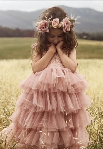 Vintage Closet Rose Ballet Beautiful Dress Preorder <br>3 to 8 Years