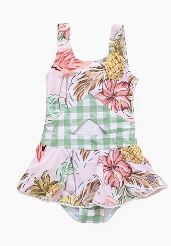 Girls Oceana Palazzo Skirted Swimsuit<br>12 months to 14 Years
