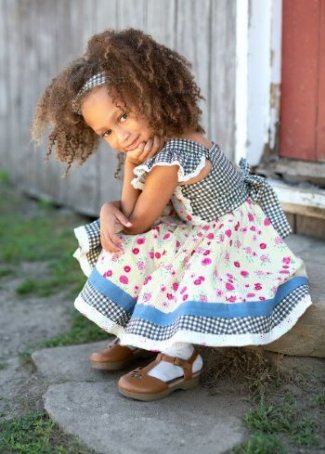 Mustard Pie 2019 Strawberry Fields Ashton Dress<BR>2T to 8 Years<BR>3 and 4 Years ONLY