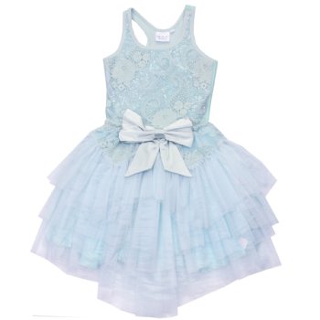 Ooh La La Couture Ava Dress in Sky Blue<BR>2T to 12 Years<BR>Now in Stock