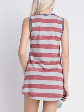 Women's Vintage Stars and Stripes Tank<BR>Now in Stock