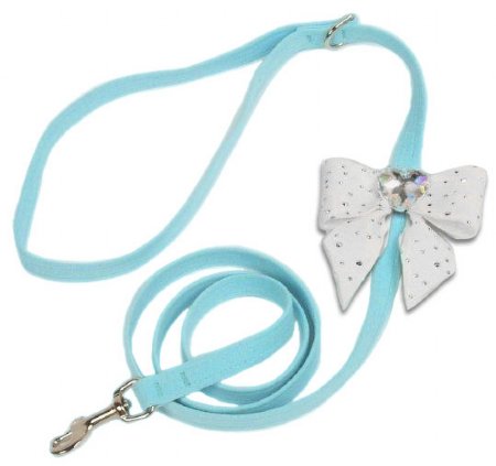 Susan Lanci Stardust Tail Heart Bow Leash<BR>Now in Stock