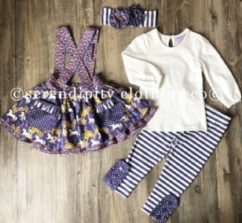Serendipity Unicorn Meadow Pocket Jumper W/Top and Leggings<br>8 Years ONLY