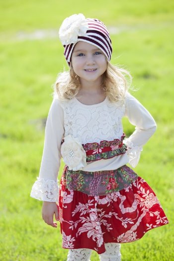 Candyland Top & Skirt Set<BR>4T to 8 Years<BR>Now in Stock