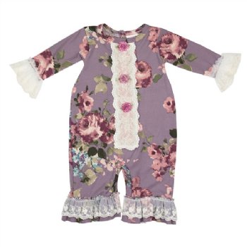 Haute Baby 2018 Sugar Plum Infant Coverall<BR>12 Months ONLY