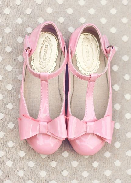 Girls Dainty Bow Shoe Pale Pink<BR>Now in Stock