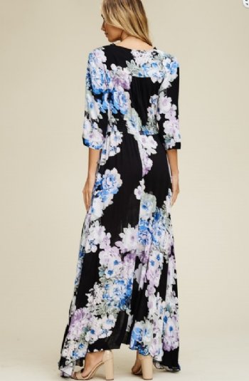 Women's Button Down Floral Maxi Dress<BR>Now in Stock