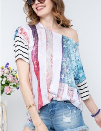 Women's American Flag Tunic Top Now in Stock!