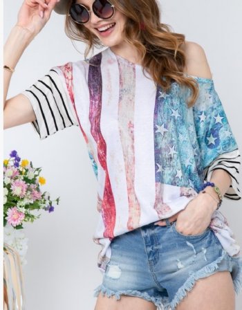 Women's American Flag Tunic Top Now in Stock!