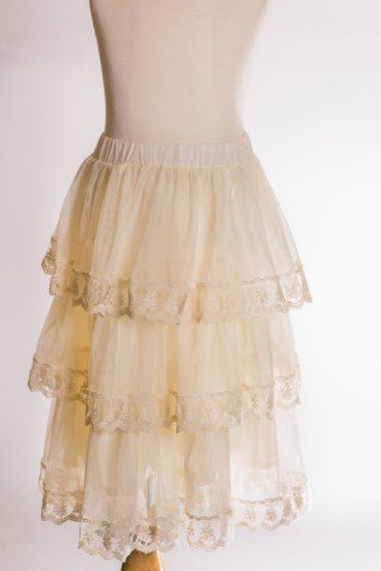 MLK Tiered Lace Skirt<BR>5 to 14 Years<BR>Now in Stock