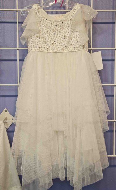 Opulent Crystal & Pearls Gown<br>6X to 8 Years ONLY